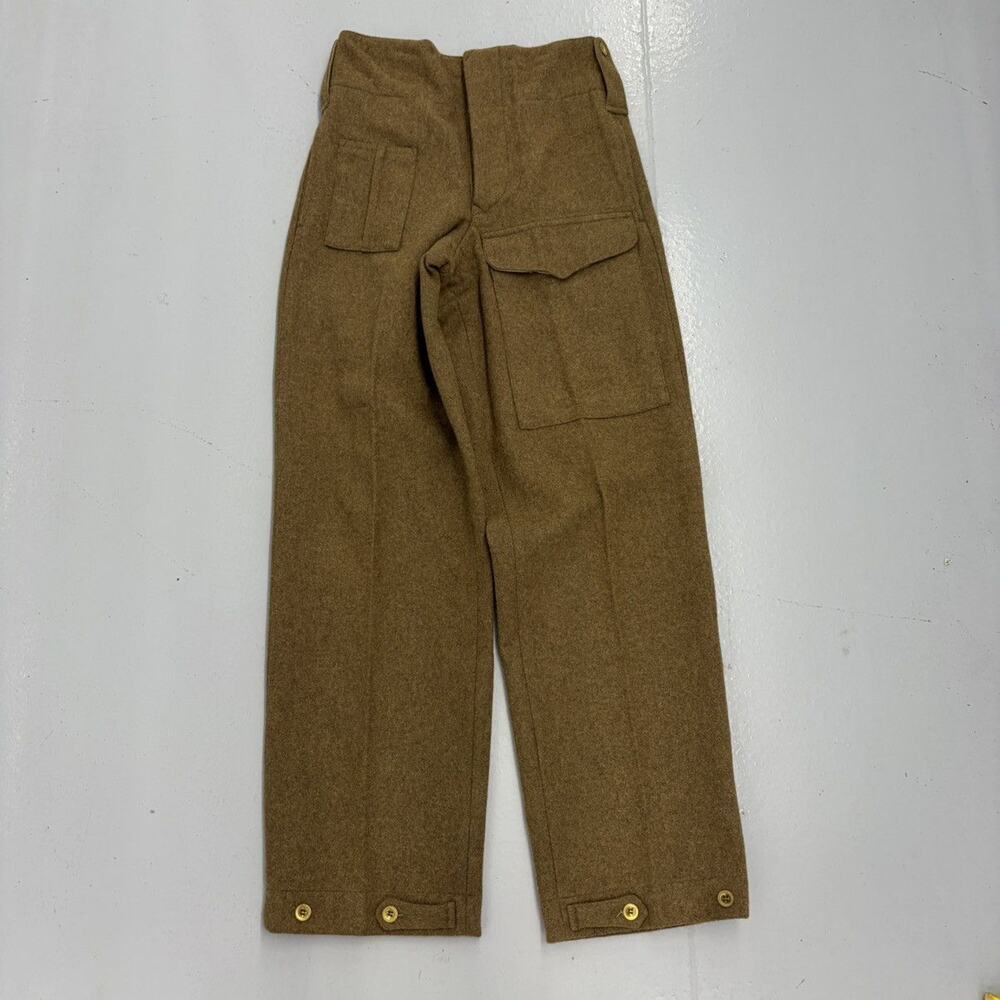 Vintage WW1 Army Wool Repro Front Pocket Trousers 30x34